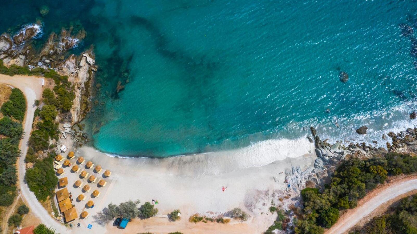 Aegean Beachfront Petriai Exterior photo